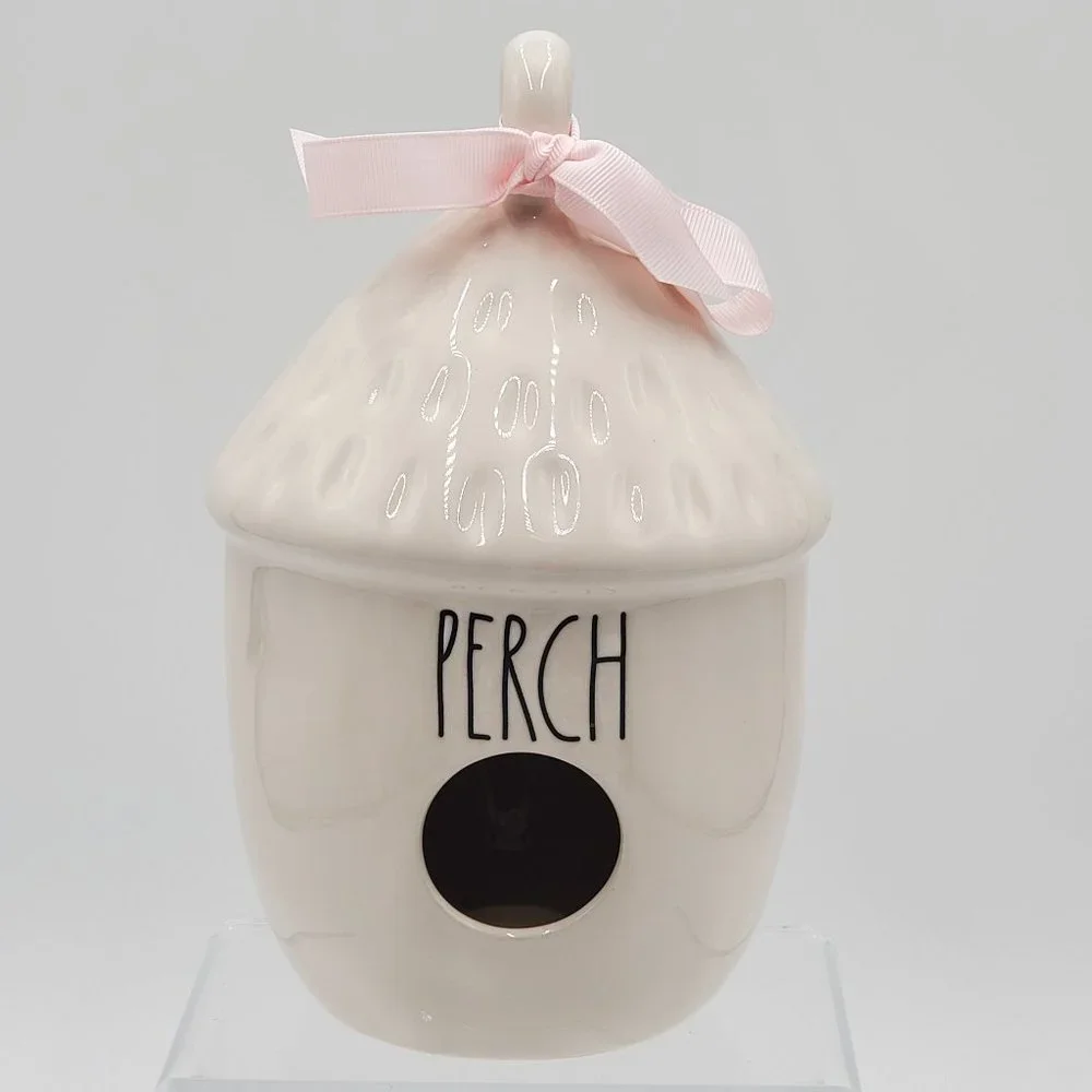 Rae Dunn Acorn Shaped PERCH Birdhouse - NWOT - Picture 4 of 14